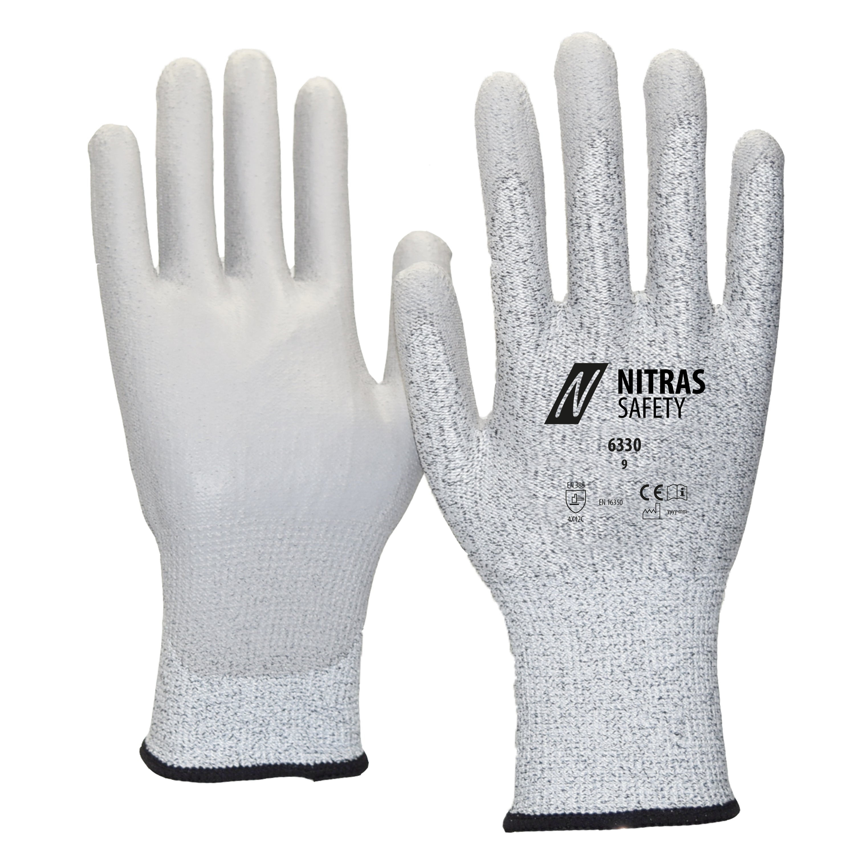 Gants antistatiques NITRAS, gris, EN 388