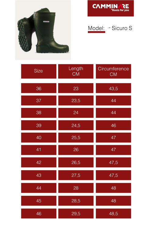 Bottes de sécurité étanche Sicuro security  Feliz Caminar - Normes EN ISO 20345-2011 SB E CI P SRB